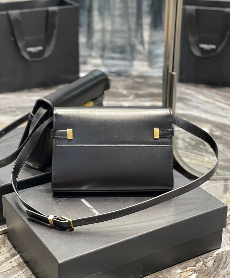 Saint Laurent Manhattan Small Shoulder Bag 675626 Black